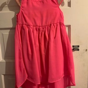 Pink spring dress sparkling